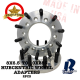 8x6.5 (8x165.1) to 10x285 116.7mm (CHEVROLET/GMC) US MADE Hubcentric Wheel Adapters x 2pcs.